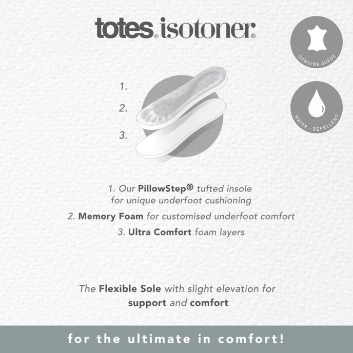 Isotoner® Mens Real Suede With Closed Stitch Moccasin Slipper Tan Extra Image 6